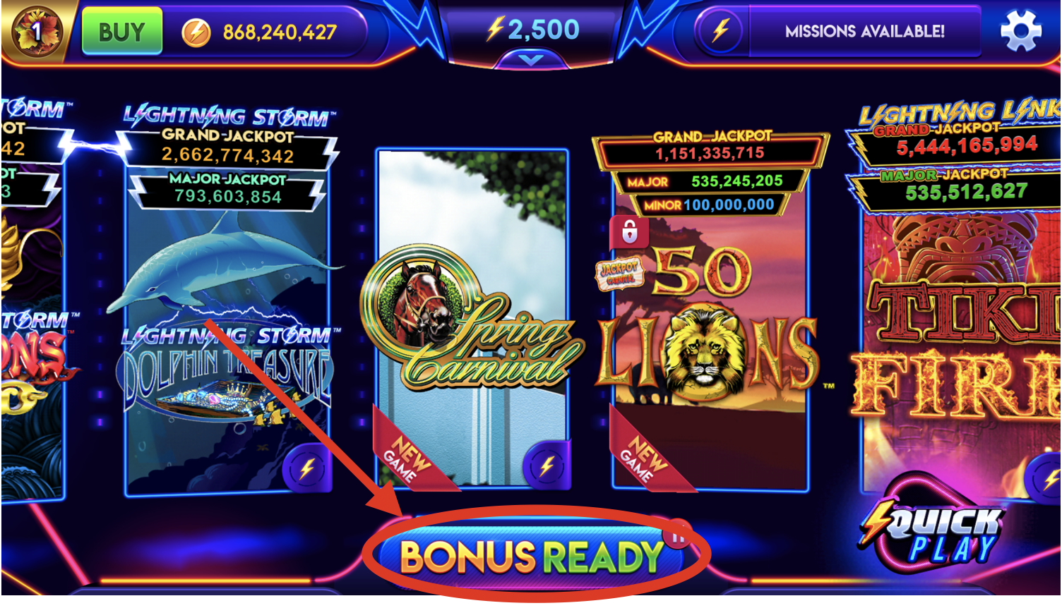 play lightning casino games online free